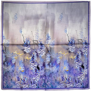 NWT Genuine 100% Mulberry Silk Satin Scarf 25"x25" Medium Square Shawl Wrap 5723